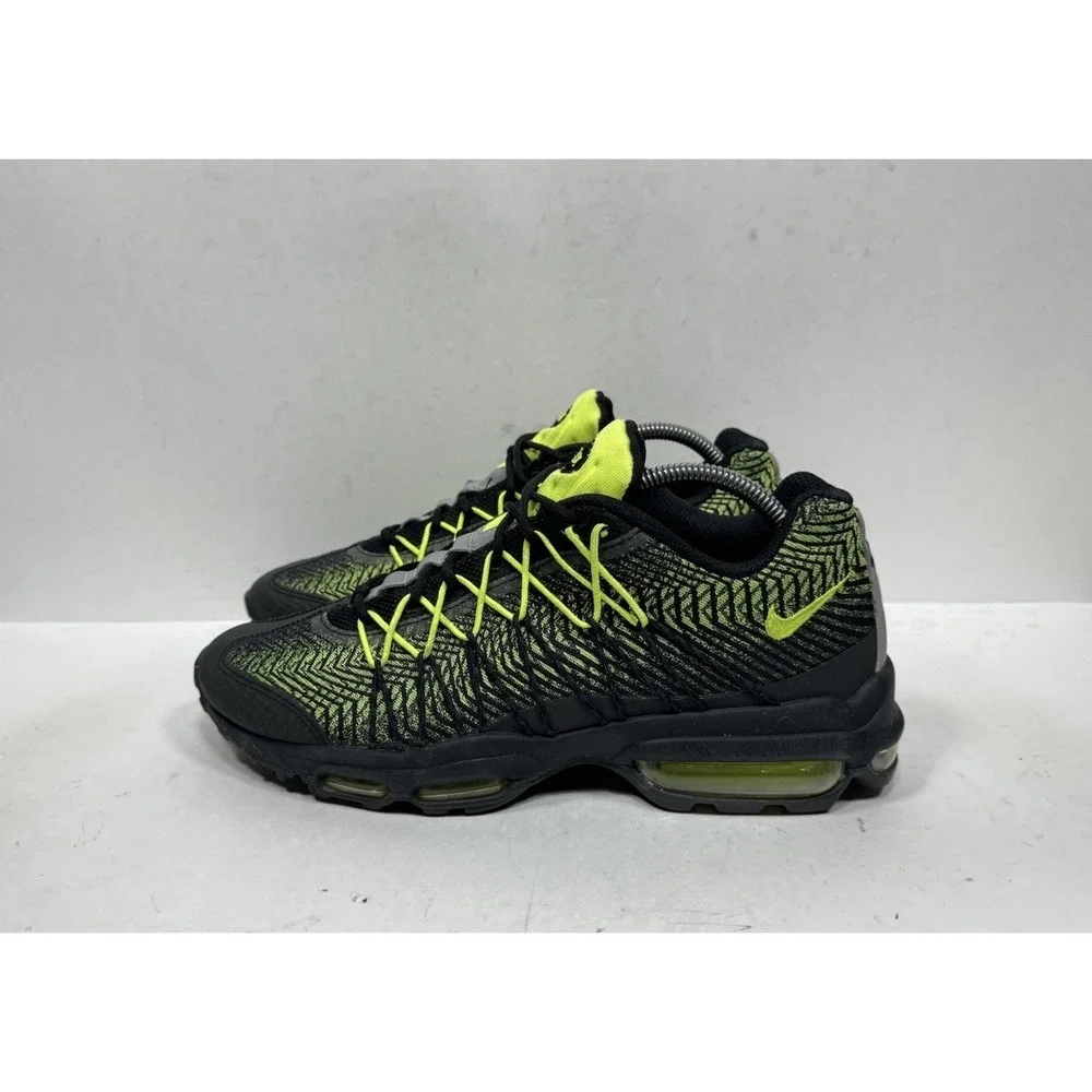 Nike Air Max 95‎ Ultra Jacquard Black Volt Neon Men's Size 9 749771-007 Shoes